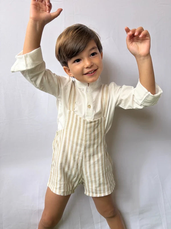 Colección de rayas beige Espiga