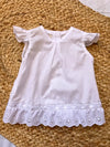 Blusa blanca con pasacintas blanco Algodón