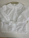 Blusa blanca cuello bebé Cala