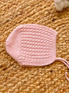 Capota de punto rosa Alegría