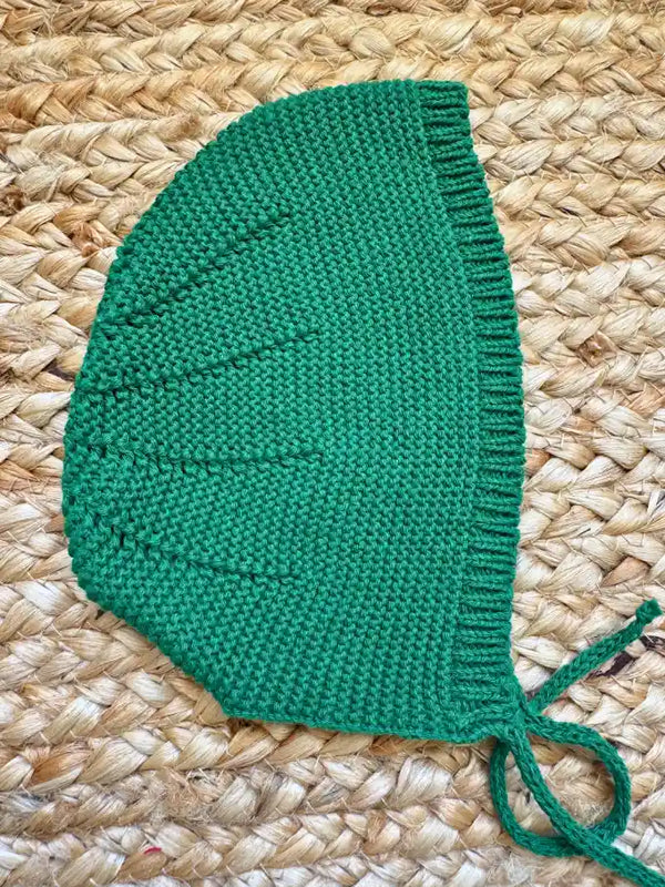 Capota de punto de color verde Menta