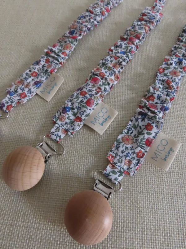 Chupetero con estampado floral multicolor Lavanda