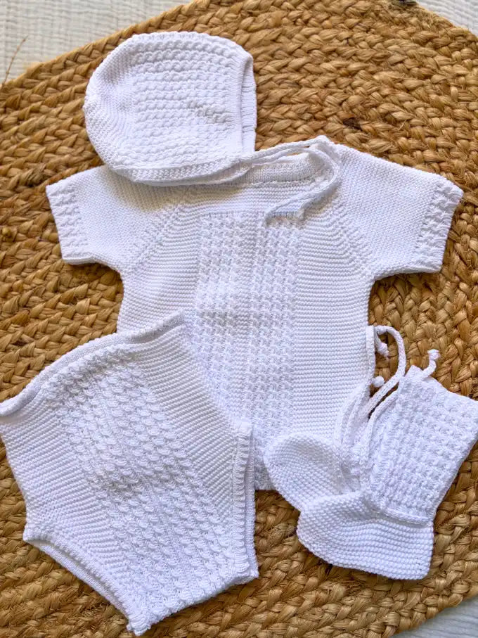 Conjunto de punto blanco Magnolia
