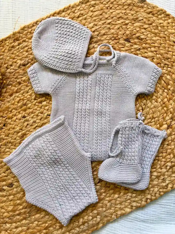 Conjunto de punto gris claro Gardenia