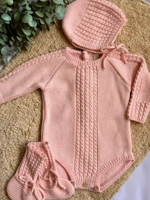 Conjunto de punto rosa - Colección Alegría