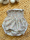 Cubrepañal con flores rosas y marrones Brezo