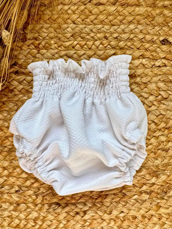 Cubrepañal piqué blanco Margarita