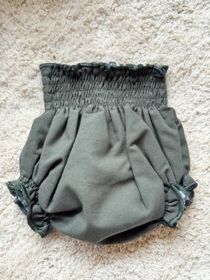 Cubrepañal verde pino liso - Colección Abeto