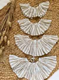 Cuello de rayas beige Espiga