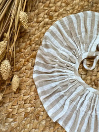 Cuello de rayas beige Espiga