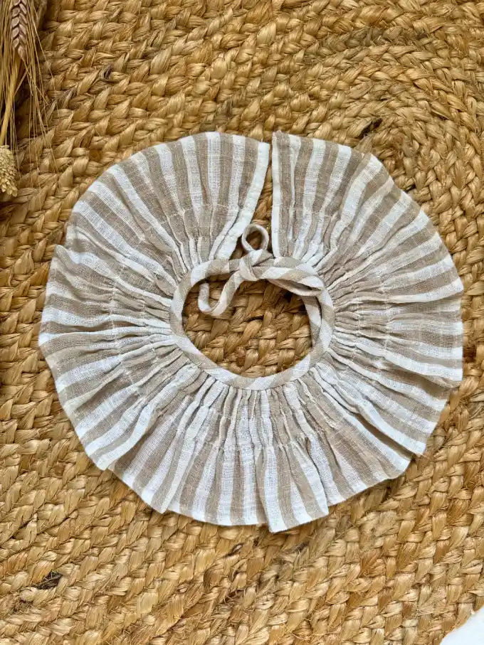 Cuello de rayas beige Espiga