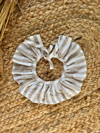 Cuello de rayas beige Espiga
