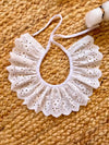 Cuello Bordado Blanco de Algodón V