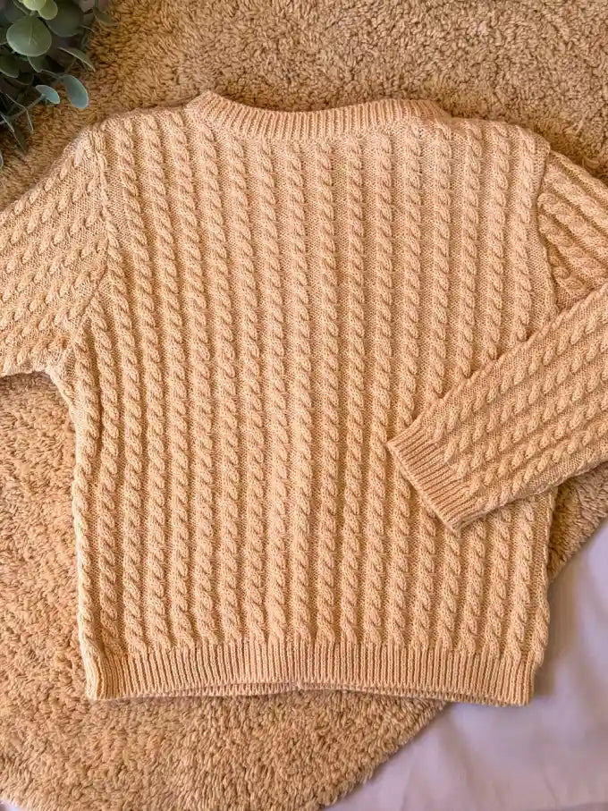Jersey/Chaqueta de punto crema - Colección Camomila