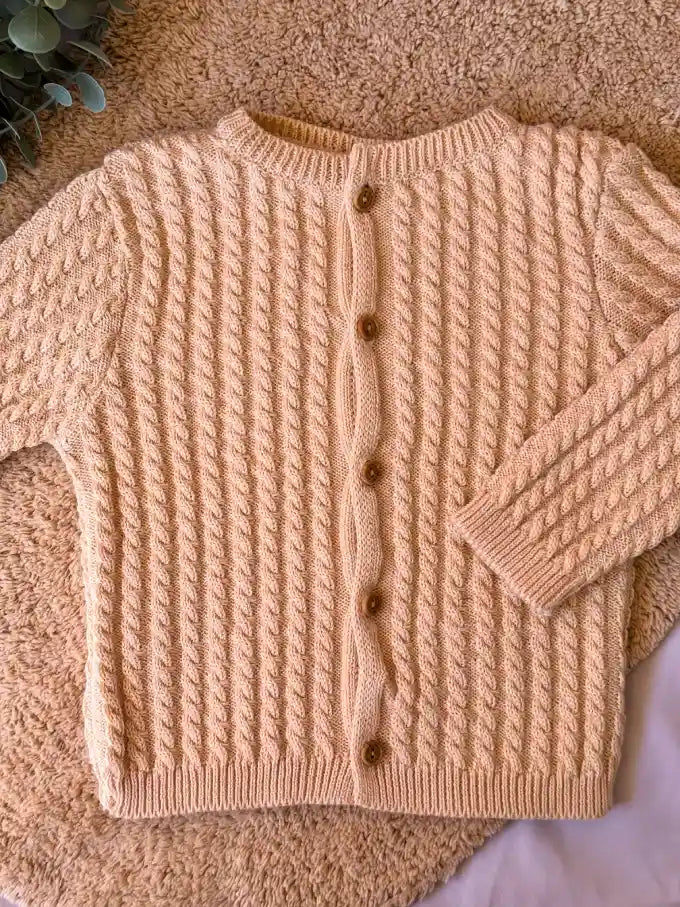 Jersey/Chaqueta de punto crema - Colección Camomila
