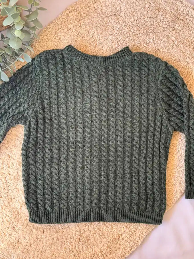 Jersey/Chaqueta de punto verde - Colección Musgo