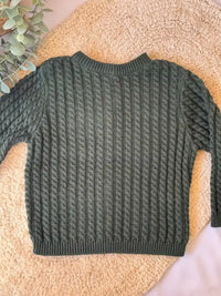 Jersey/Chaqueta de punto verde - Colección Musgo