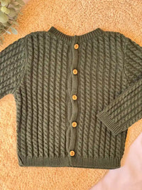 Jersey/Chaqueta de punto verde - Colección Musgo