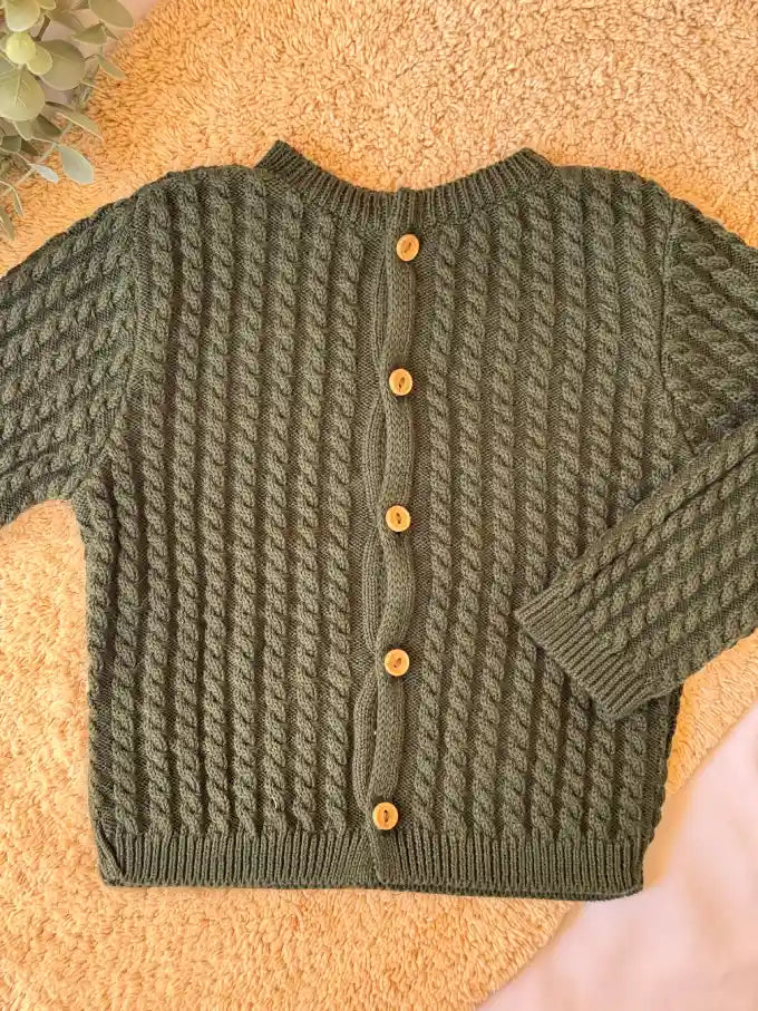 Jersey/Chaqueta de punto verde - Colección Musgo