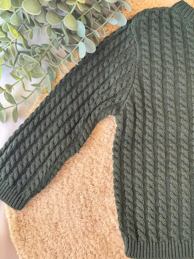 Jersey/Chaqueta de punto verde - Colección Musgo