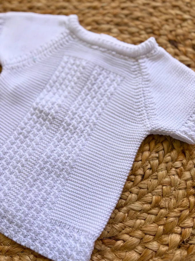 Jersey de punto blanco Magnolia