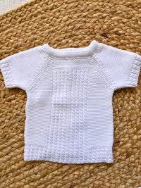 Jersey de punto blanco Magnolia