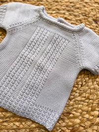 Jersey de punto gris claro Gardenia