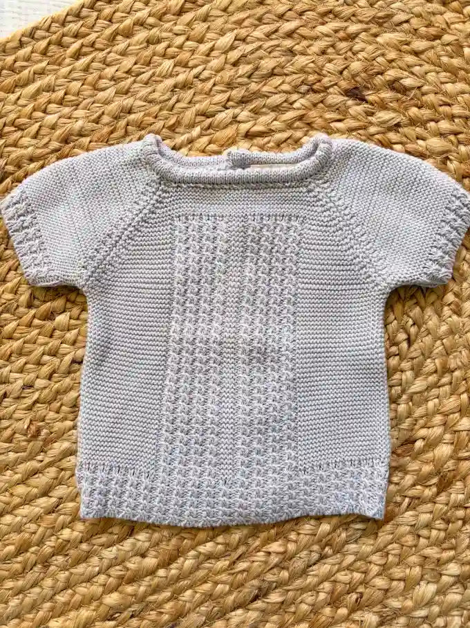 Jersey de punto gris claro Gardenia