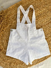 Pantalón con tirantes blanco bordado Azahar