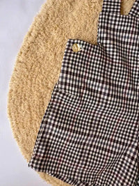 Pantalón con tirantes de cuadritos - Colección Sauce