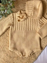 Pelele de punto crema - Colección Camomila
