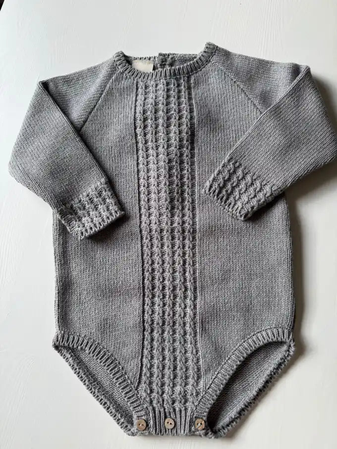 Pelele de punto gris - Gardenia