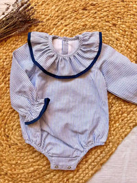 Pelele de rayas azules Coleccion Nenúfar | MICŪ baby