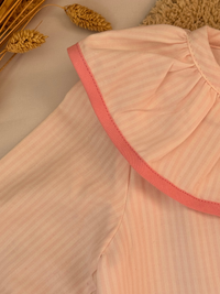 Pelele de rayas rosas - Colección Nenúfar