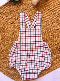 Ranita de cuadros multicolor con fondo blanco Colección Almendro | MICŪ baby