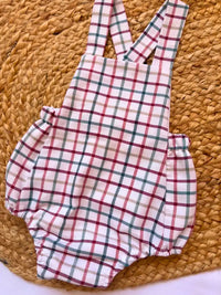 Ranita de cuadros multicolor con fondo blanco Colección Almendro | MICŪ baby