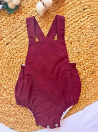 Ranita lisa granate Colección Arándano | MICŪ baby