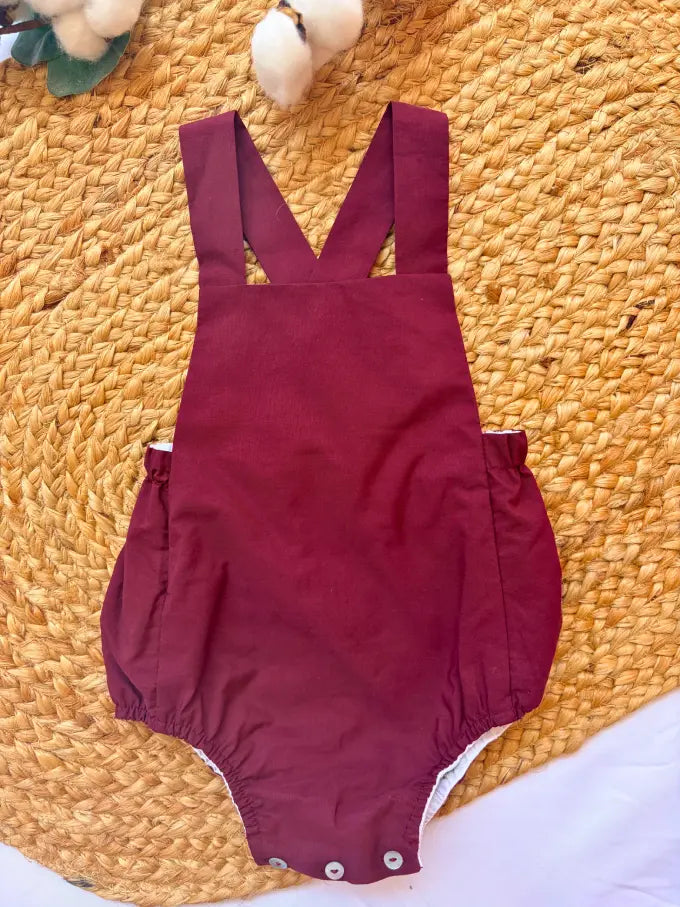 Ranita lisa granate Colección Arándano | MICŪ baby