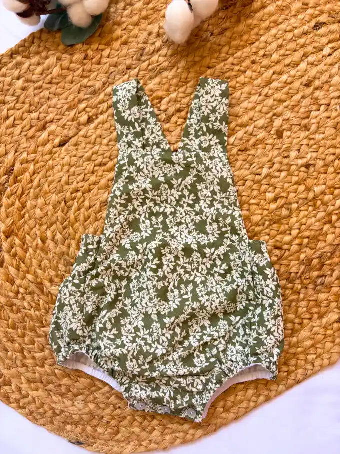 Ranita verde con flores blancas Colección Helecho | MICŪ baby