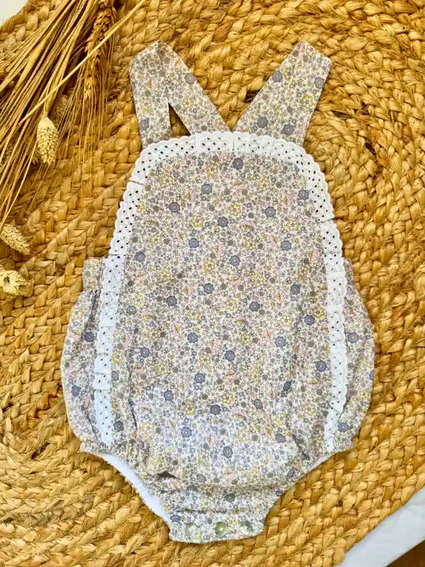 Ranita con estampado de flores azul y rosa - Colección Verbena