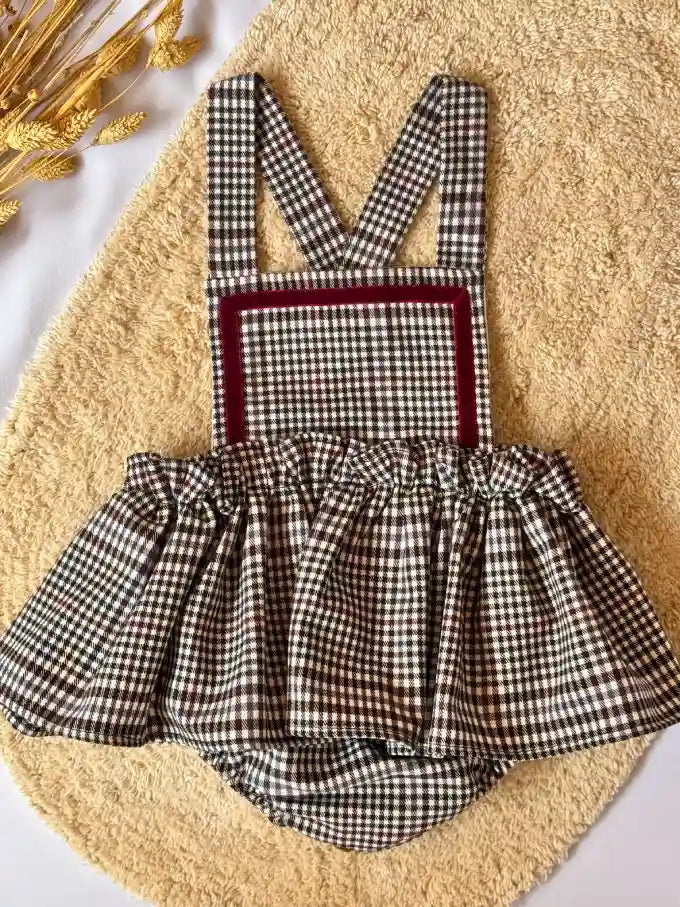 Ranita con volante de cuadritos - Colección Sauce