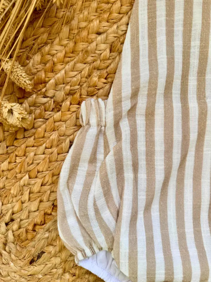 Ranita de rayas beige - Colección Espiga