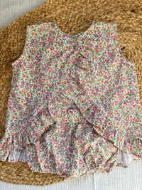 Vestido con braguita de flores naranjas Tulipán