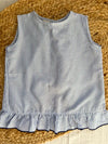 Kleid mit Windelhose, blau, gestreift, Seerose