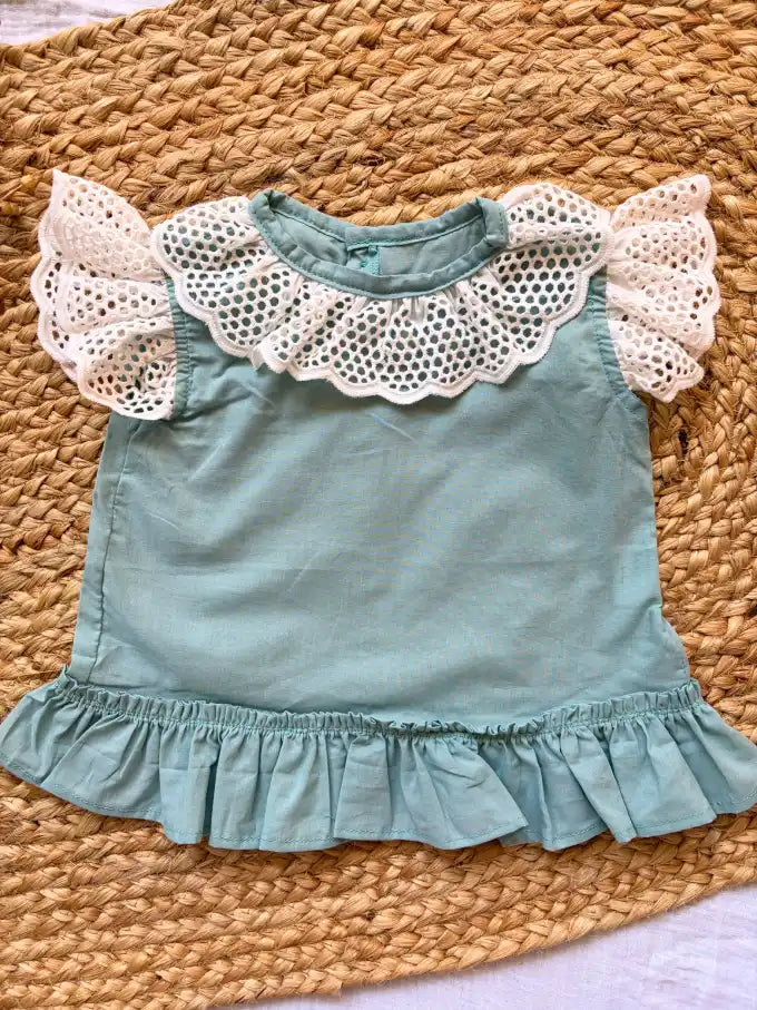 Vestido verde agua Bambú