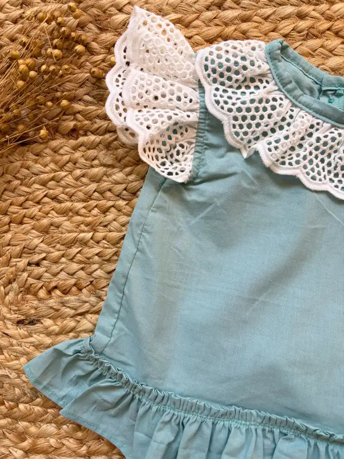 Vestido verde agua Bambú