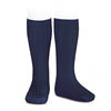 Calcetines altos básicos canalé Cóndor (Azul Marino)