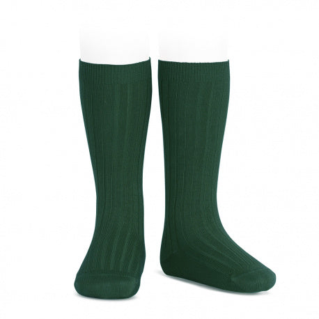 calcetines altos basicos canale verde botella Cóndor | MICŪ baby